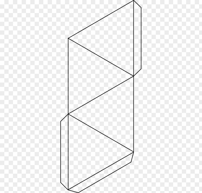 Tetrahedral Opening Paper Model Tetrahedron Net Cube PNG