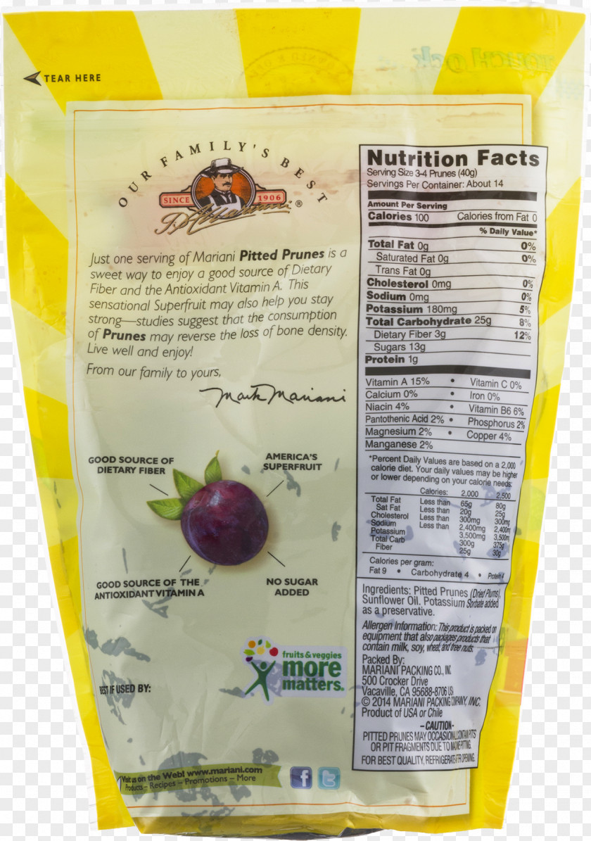 Apricot Vegetarian Cuisine Nutrition Facts Label Prune Raisin Dried Fruit PNG
