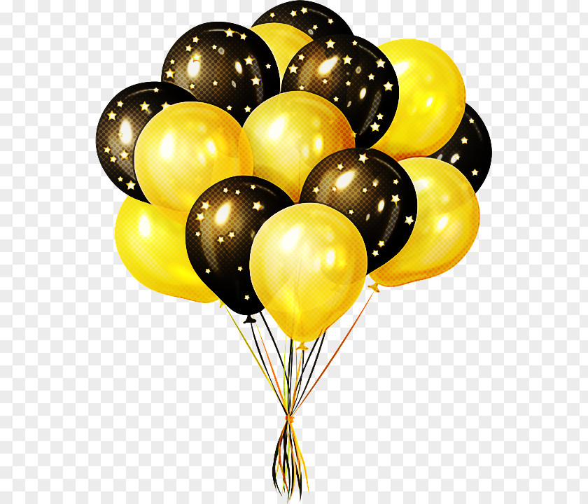 Balloon Yellow Party Supply Toy Plant PNG