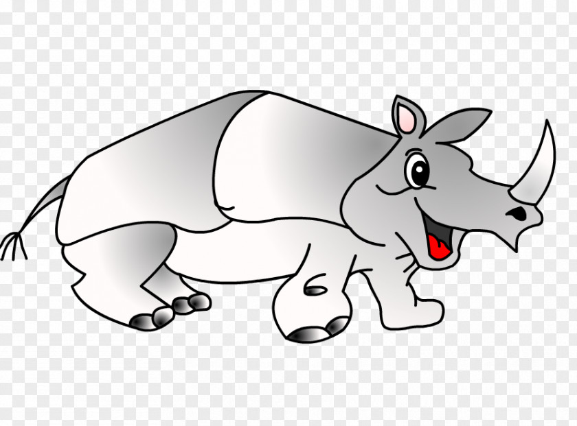 Choque Black Rhinoceros Clip Art Cattle Drawing PNG