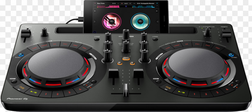 DJ Controller Pioneer DDJ-WeGO4 Disc Jockey Audio Mixers PNG