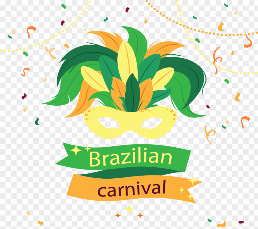 Feather Mask Carnival Clip Art PNG