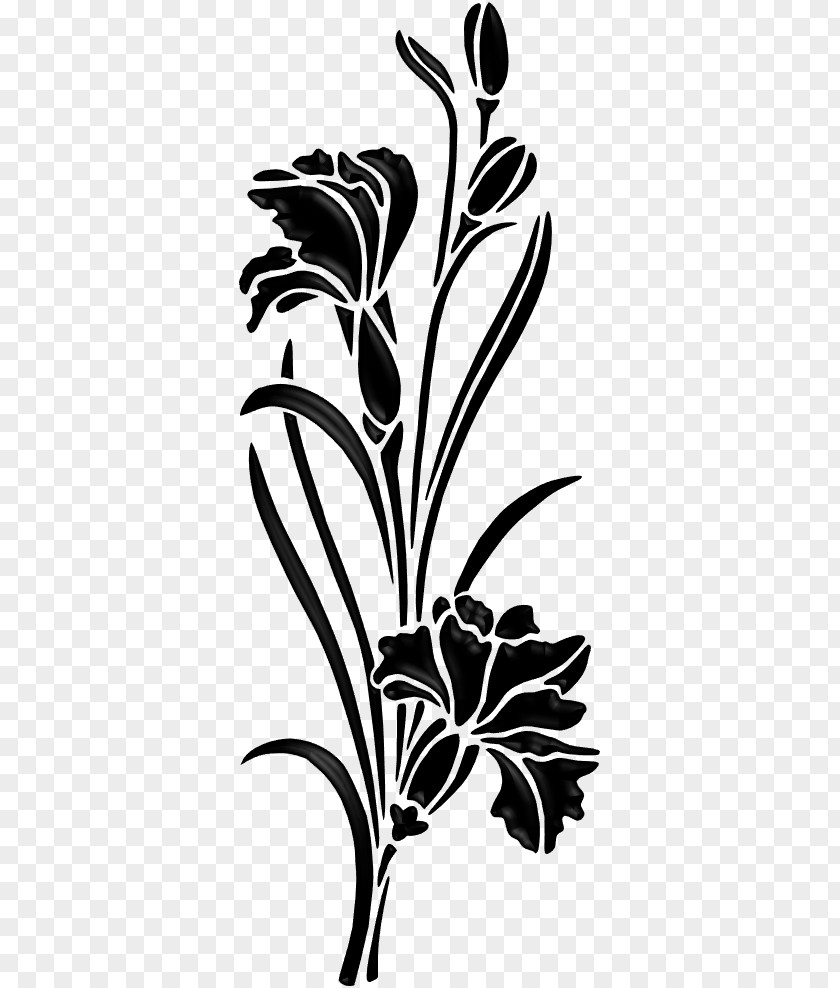 Islamic Flower Stencil Silhouette Art PNG
