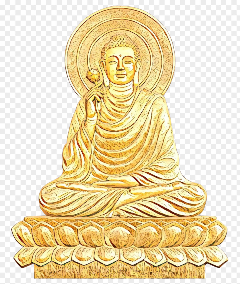 Stone Carving Metal Buddha Cartoon PNG