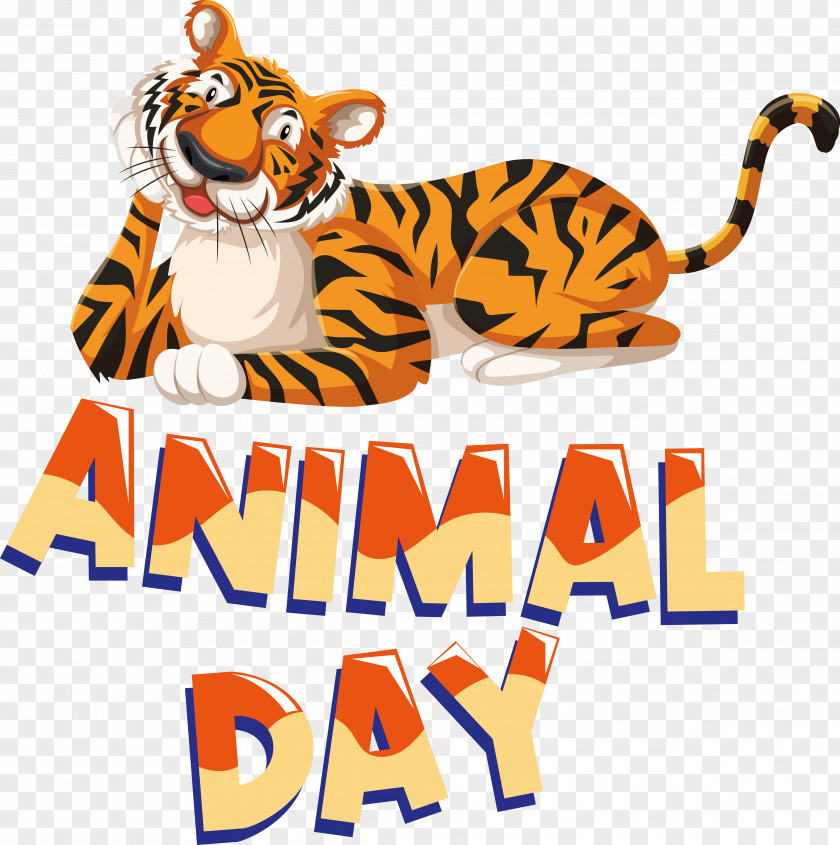 Tiger Lion Cartoon Drawing Poster PNG