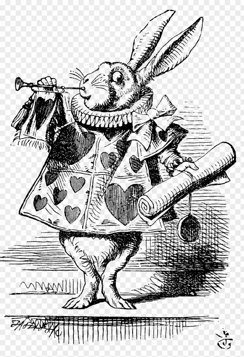 Alice In Wonderland Disney Alice's Adventures White Rabbit Illustrator PNG