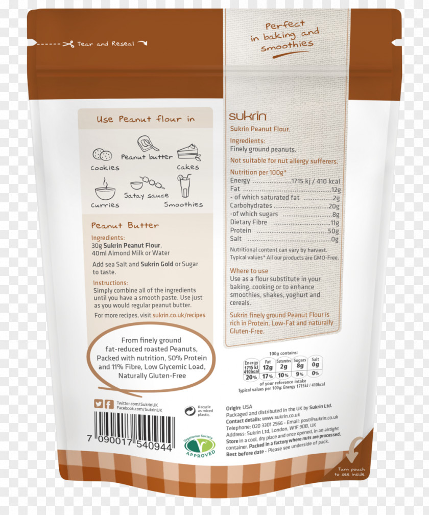Peanut Kernel Raw Foodism Flour PNG