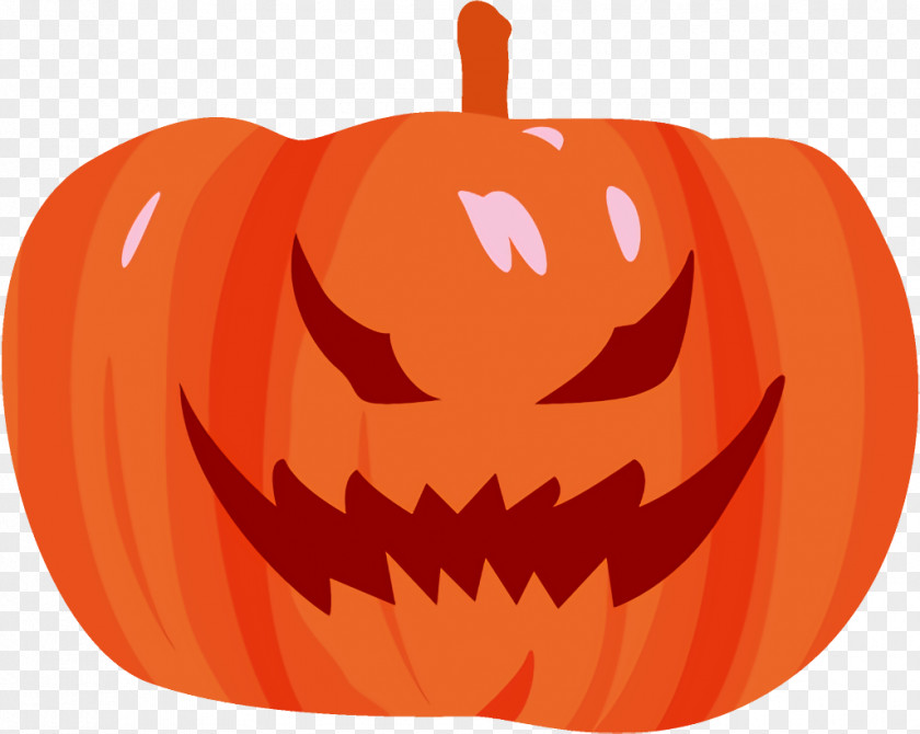 Plant Fruit Jack-o-Lantern Halloween Carved Pumpkin PNG