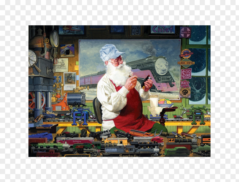 Santa Claus Jigsaw Puzzles Puzzle Hobby Cobble Hill PNG