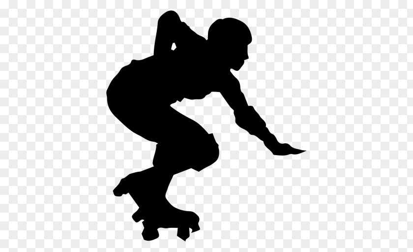 Silhouette Roller Skates Skating In-Line Ice PNG