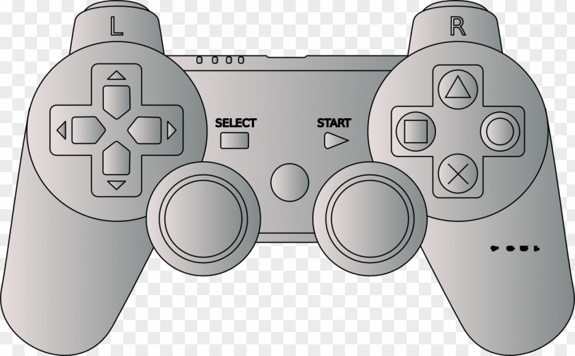 Joystick PlayStation 3 2 Game Controllers Clip Art PNG