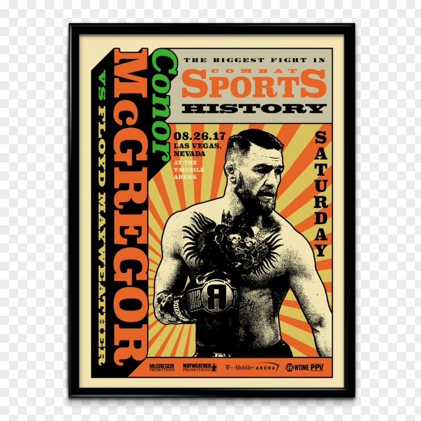 Plenty Of Money Floyd Mayweather Jr. Vs. Conor McGregor Modern Art Poster Canvas PNG