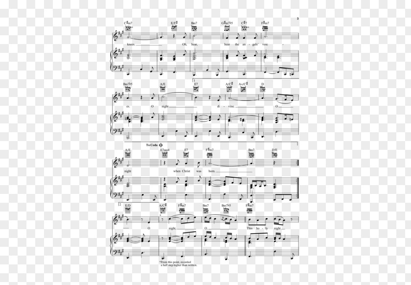 Sheet Music Piano Sonata International Score Library Project PNG sonata Project, holy night clipart PNG