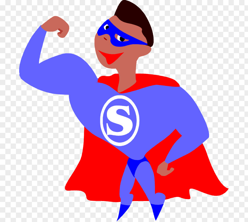 Afro Superhero Cartoon Superman Clip Art PNG