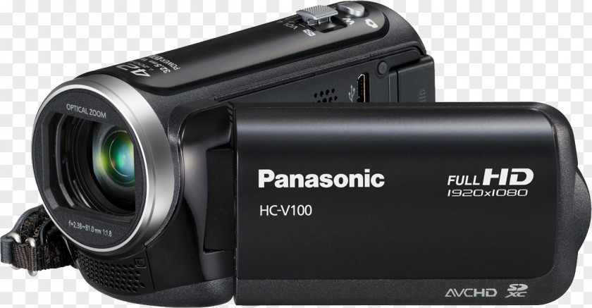 Camera Panasonic HC-V100M Camcorder HM-TA20 PNG