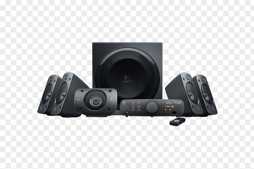 Computer Speaker Logitech Z906 5.1 Surround Sound Loudspeaker Speakers PNG