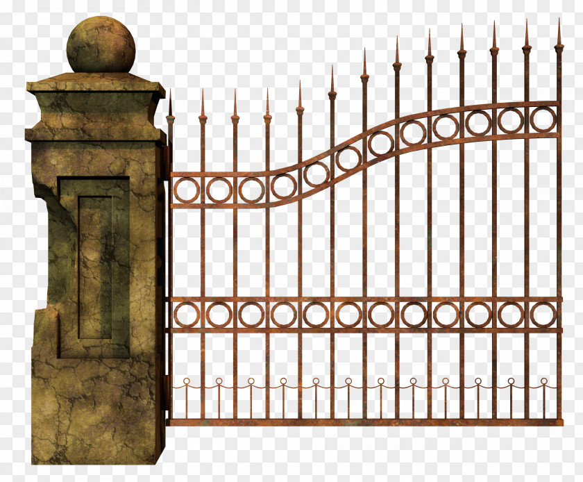 Iron Gate Cemetery Fence Clip Art PNG