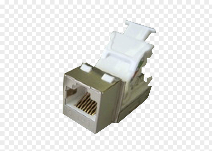RJ45 Cable Electrical Connector Category 6 Keystone Module Insulation-displacement PNG