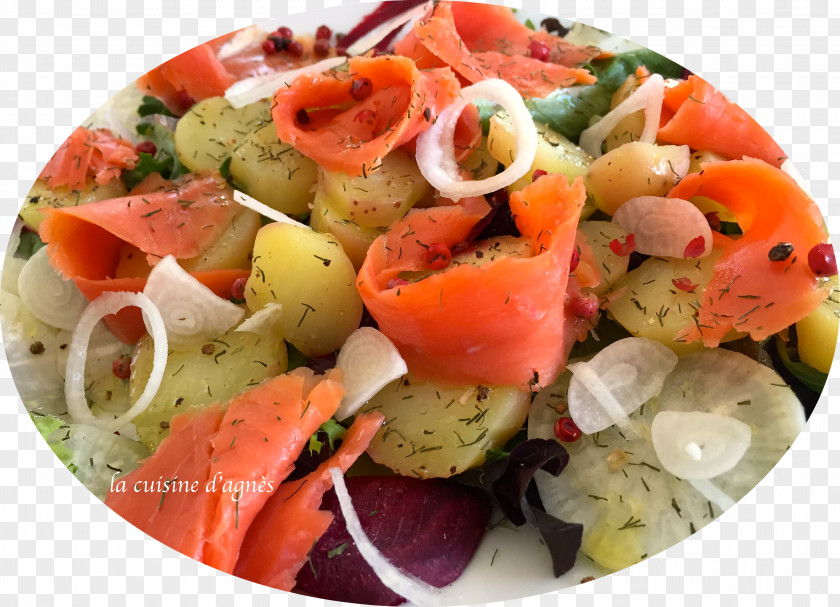 Salad Greek Smoked Salmon Vegetarian Cuisine Recipe PNG