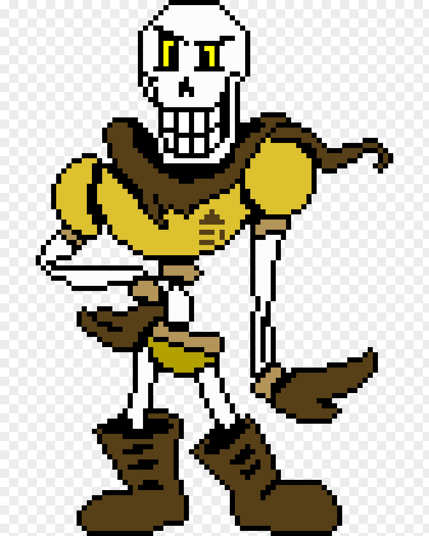 Sprite Undertale Pixel Art Papyrus PNG