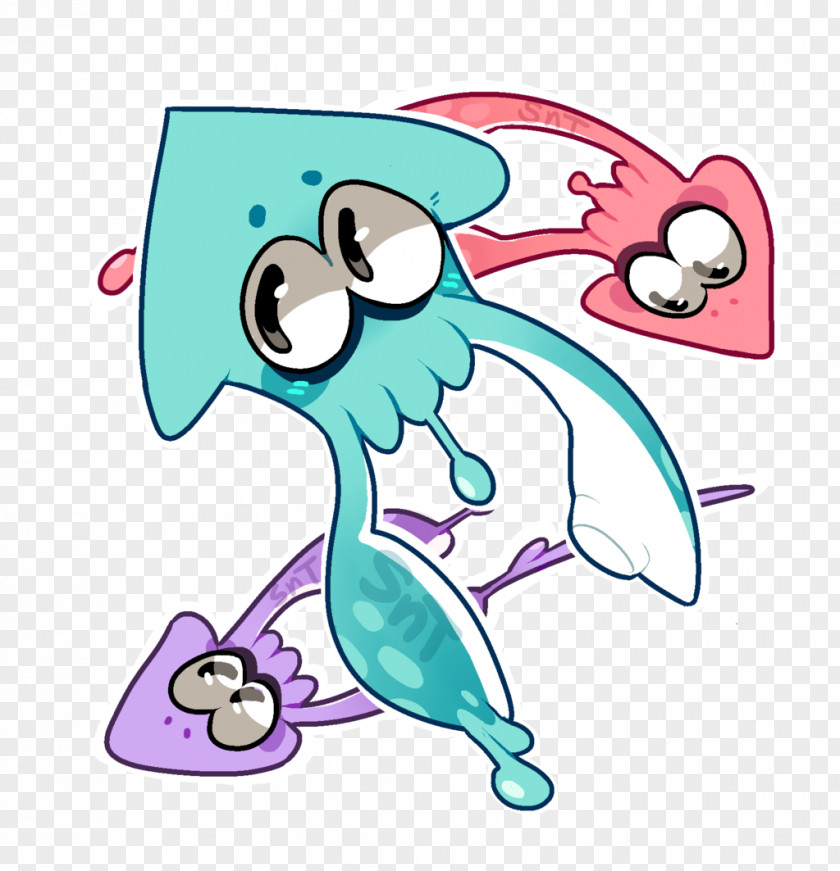 Squid Pixel Art Splatoon DeviantArt Work Of PNG