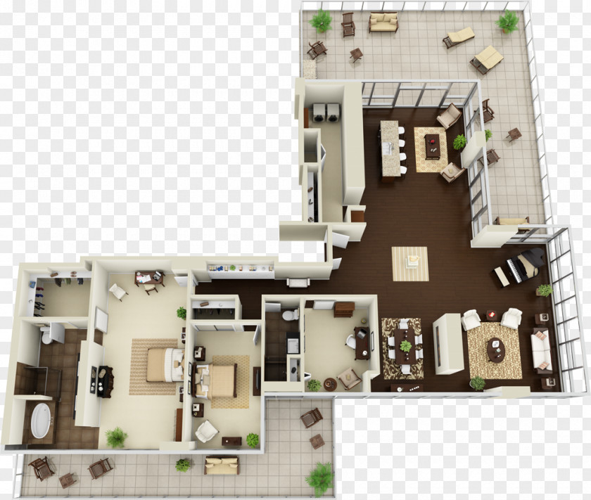 Loft Apartment Floor Plans 3d Plan Property PNG