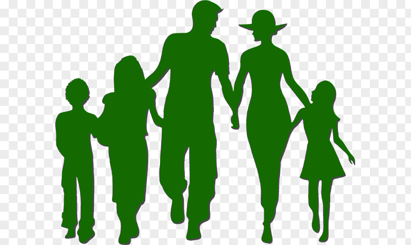 Silhouette Family Clip Art PNG