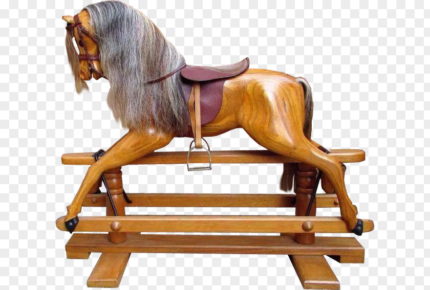 Wooden Background Rocking Horse American Paint Rein Toy PNG