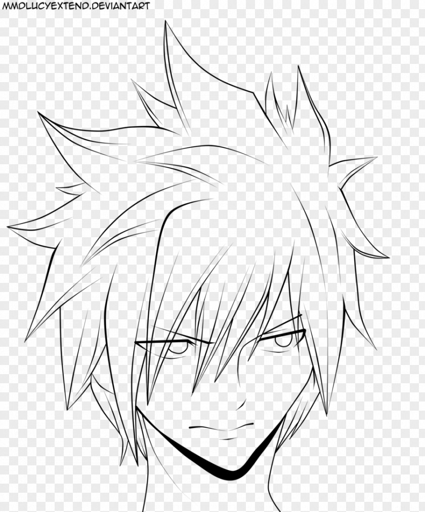 Gray Fullbuster Hair Coloring Forehead Nose PNG