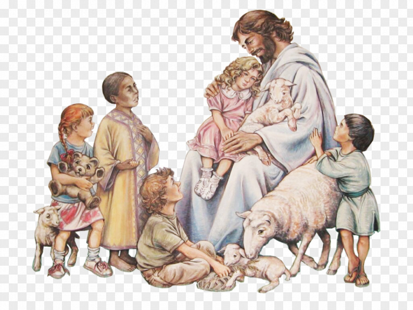 Jesus Bible Teaching Of About Little Children Mural PNG