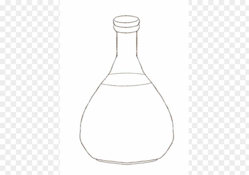 Message In A Bottle Outline Glass PNG