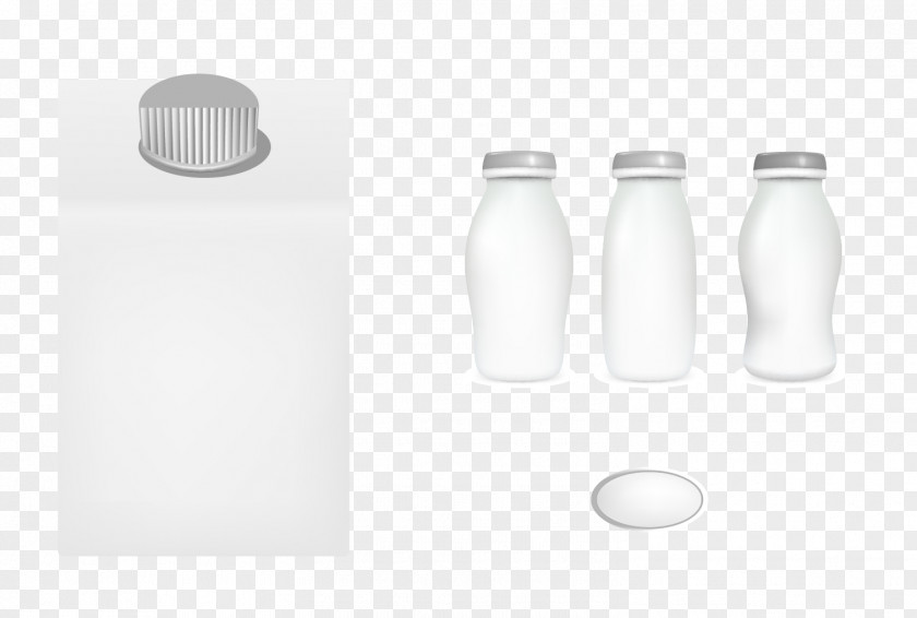 Vector Bottle Of Whole Milk Water Glass Plastic PNG