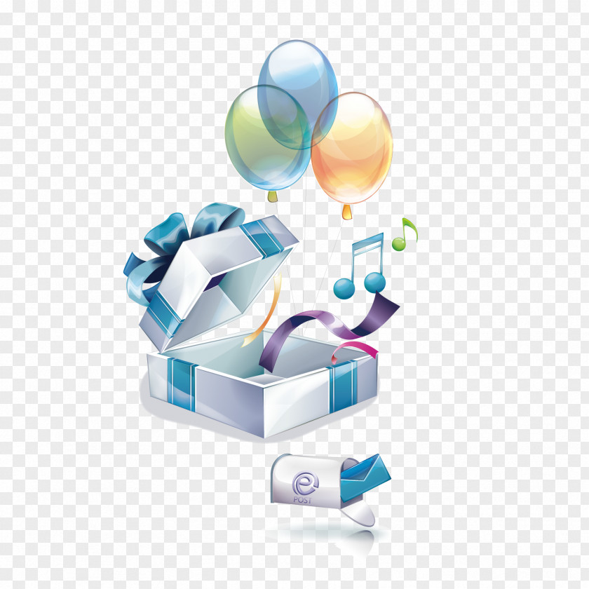 Vector Gift Boxes And Balloons Free Content 3D Computer Graphics Clip Art PNG