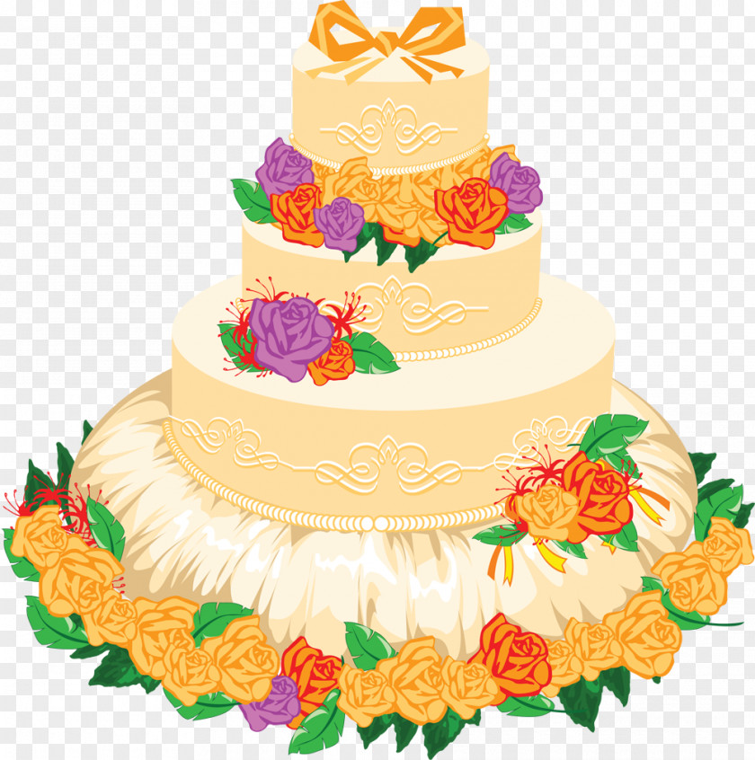 Cake Torte Fruitcake Wedding Buttercream Sugar PNG