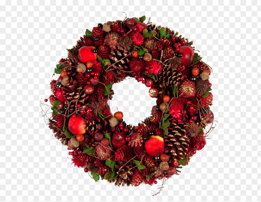 Christmas Wreath Ornament Fruit PNG