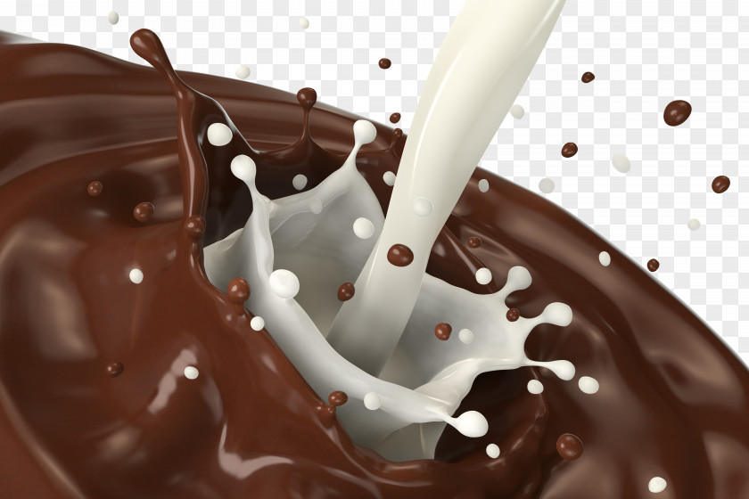 Milk Splash Chocolate Truffle Hot PNG
