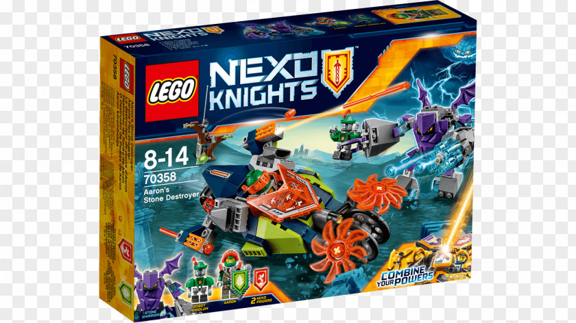 Toy LEGO 70358 NEXO KNIGHTS Aaron's Stone Destroyer Lego Minifigure 70356 The Colossus Of Ultimate Destruction PNG