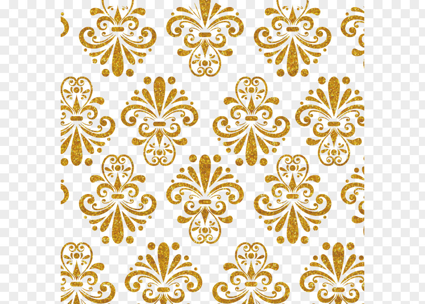 Gold Pattern Background PNG