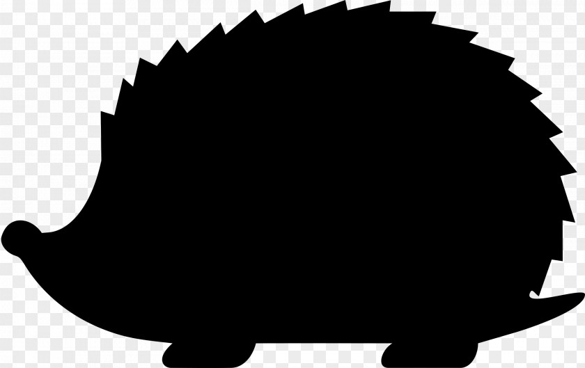 Hedgehog Silhouette Black Clip Art Image PNG