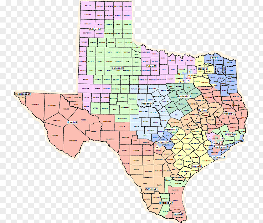 Map Texas Congressional District Electoral Court PNG