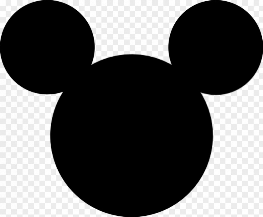 Mickey Mouse Silhouette Template Clip Art Image Free Content PNG
