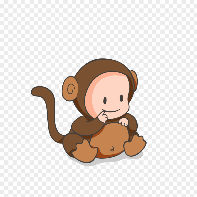 Monkey Baby Infant Clip Art PNG