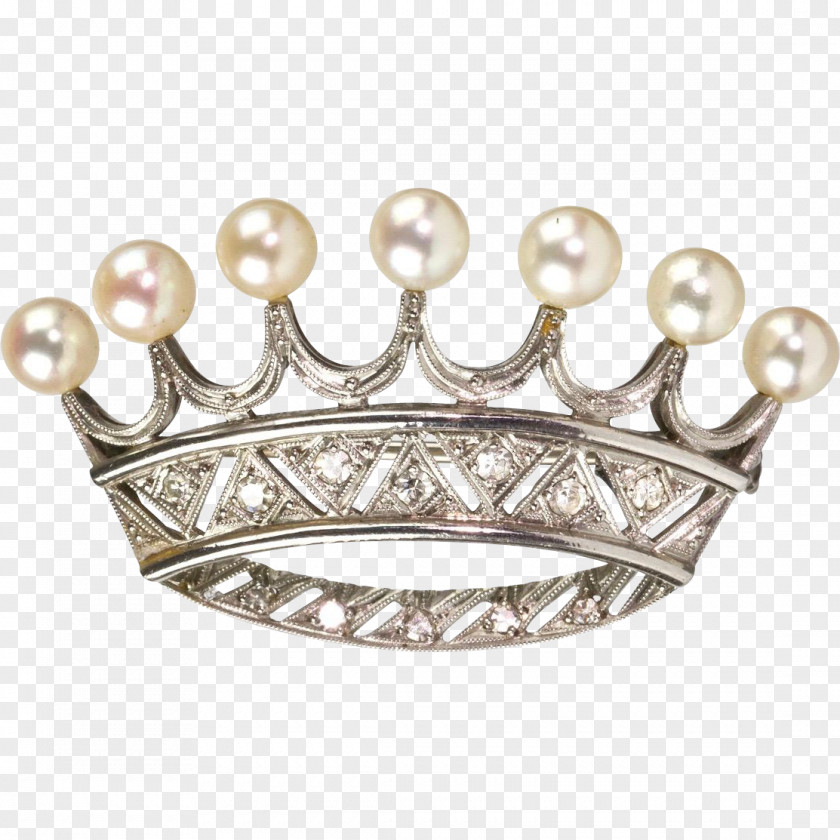 Silver Crown Brooch Pin Jewellery PNG
