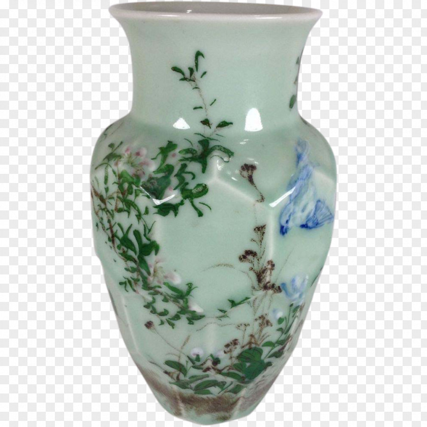 Vase Ceramic Glaze Porcelain Celadon PNG