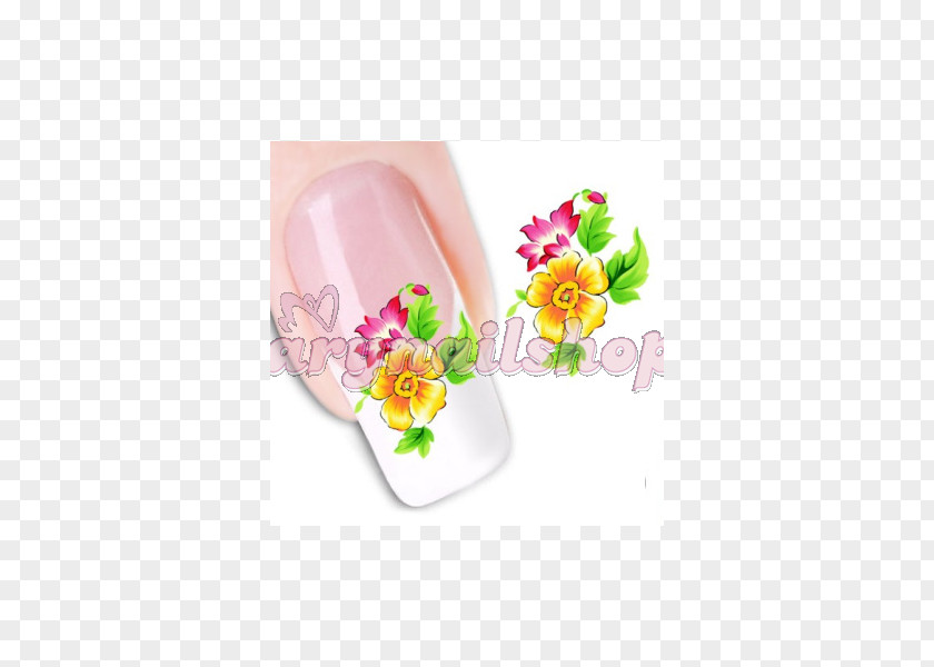 WATER YELLOW Nail Art Polish Tattoo Decal PNG