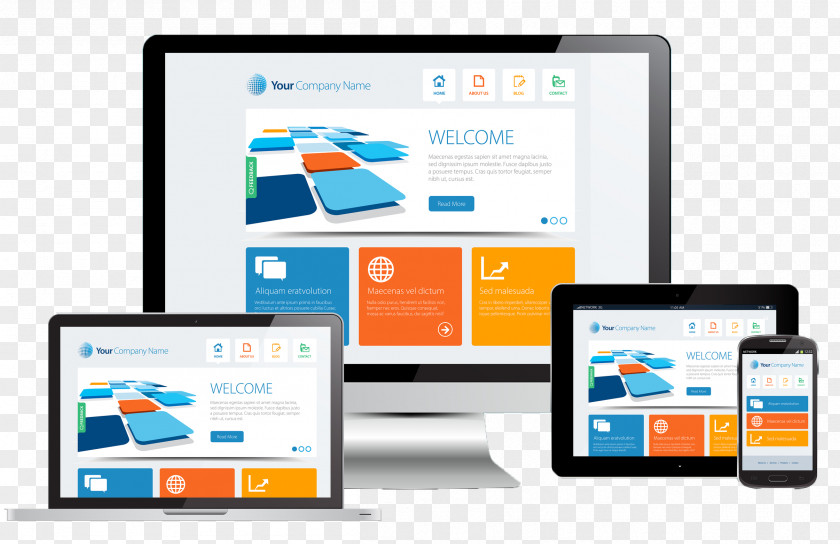 Web Design Development Digital Marketing Responsive PNG