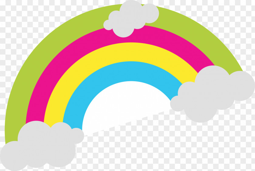 Cartoon Rainbow Image Color Drawing PNG