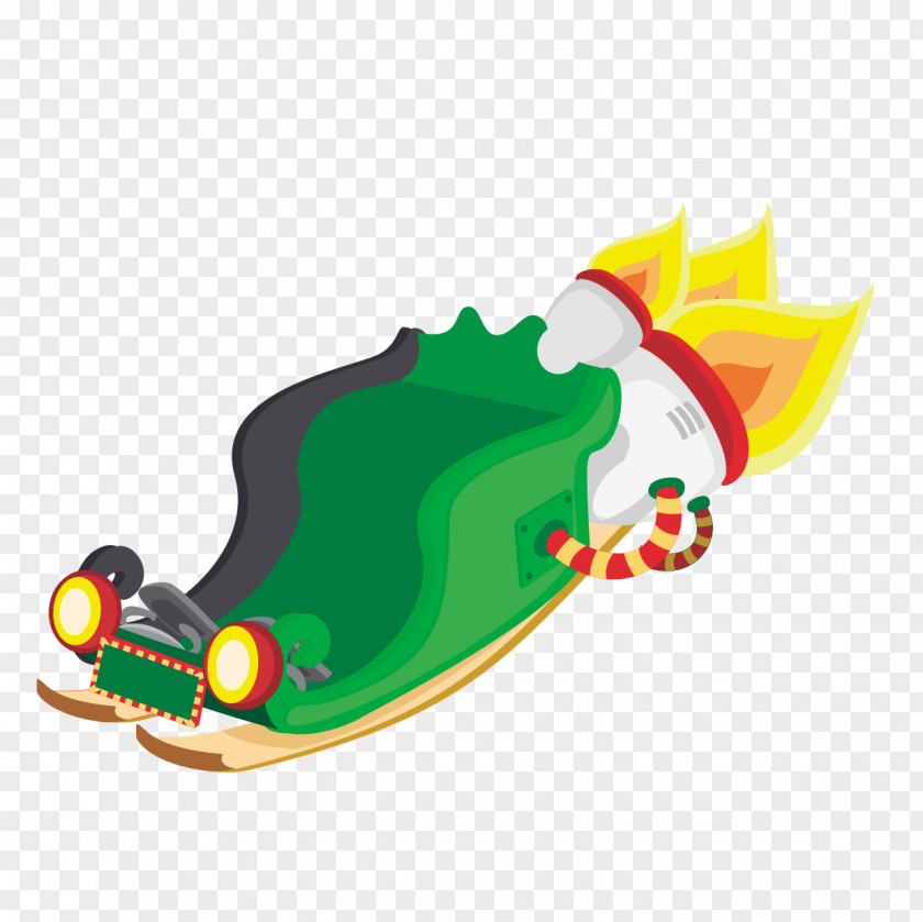 Creative Rocket Sled Car PNG