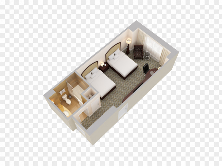 Domestic Room Hotel 3D Floor Plan House Resort PNG