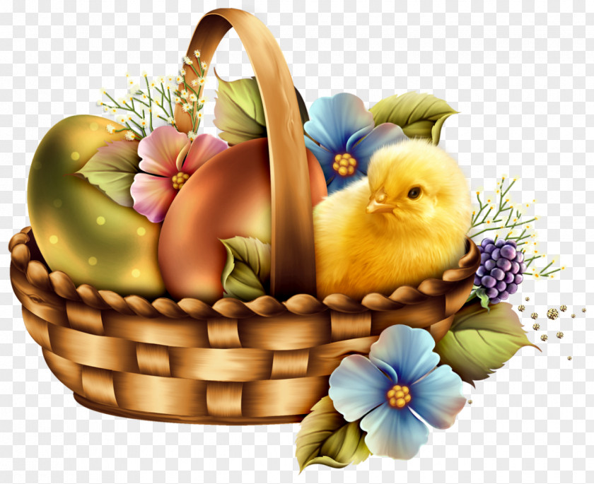 Easter Chicks Bunny Desktop Wallpaper PNG